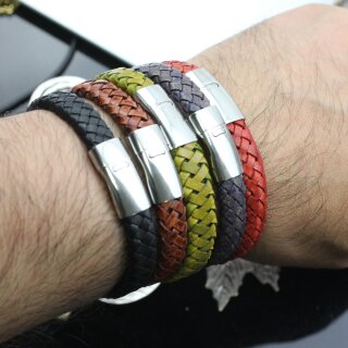 1 Edelstahl Magnetverschluss fr Armband, Schmuckverschluss, Armband, Leder