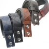 Genuine Cowhide Crocodile Print removable Buckle Leather Belt High Class Leather Belts, 4 cm,