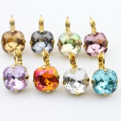 Swarovski Crystal Earrings, Elegant Earrings, 12 mm...