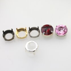 20 stk Aufnähkessel für 14 mm Rivoli Swarovski...