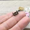Sew-on settings for Swarovski Crystals 14 mm Rivoli Swarovski Crystal Antique Brass