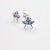 Sterling Silver stud Star earrings with crystals from Swarovski, Sparkly Star Earrings, Star Stud Earrings