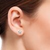 Sterling Silver stud Star earrings with crystals from Swarovski, Sparkly Star Earrings, Star Stud Earrings