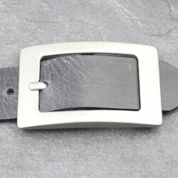 Gürtelschnalle Antik Silber Rustikal Gürtelschließe rechteckige Form für 4cm Gürtelriemen