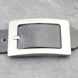 Rustic Silver Belt buckle square