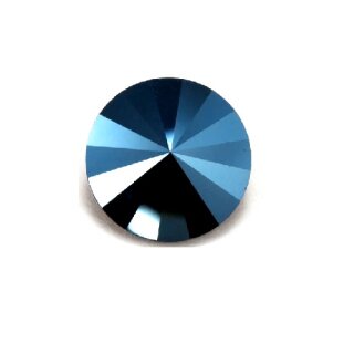 Swarovski Crystal Earrings, Elegant Rhinestone Earrings,14mm Crystal Earrings, Round Stones Leverback Earrings made with Swarovski Crystal 34 Crystal Metallic Blue