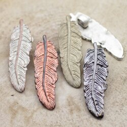 Feather Pendant, 6x2 cm