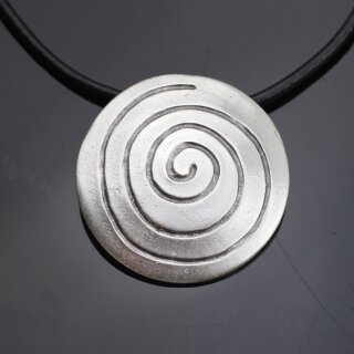 Antique Silver Spiral Pendant