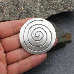 Antique Silver Spiral Pendant