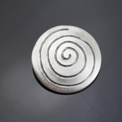 Antique Silver Spiral Pendant