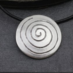 Antique Silver Spiral Pendant