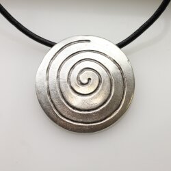 Antique Silver Spiral Pendant