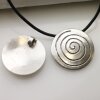 Antique Silver Spiral Pendant