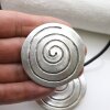 Antique Silver Spiral Pendant