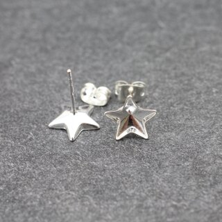 925 Sterling Silber Ohrstecker Fassung fr Sterne Swarovski Kristalle 10 mm - 1 Paar