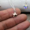 Sterling Silver Star Pendant Necklace with crystals from Swarovski, Sparkly Star