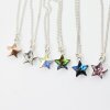 Sterling Silver Star Pendant Necklace with crystals from Swarovski, Sparkly Star