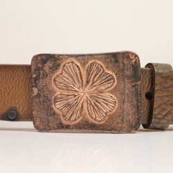 Belt Buckle Lucky Clover