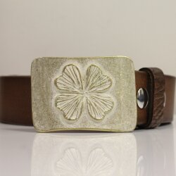 Belt Buckle Lucky Clover