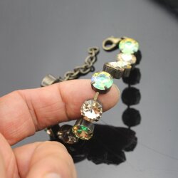 Swarovski Bracelet, crystal Bracelet, Cup Chain Bracelet, Rhinestone Bracelet, Tennis Bracelet, Diamond Bracelet, swarovski jewelry FA4