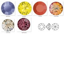 8 mm CHATONS Maxima Preciosa Crystal - 10 pcs.