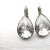 Earrings Pearshape Swarovski Crystal 10x14