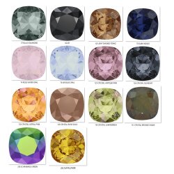 10 mm Cushion Square Swarovski Kristall