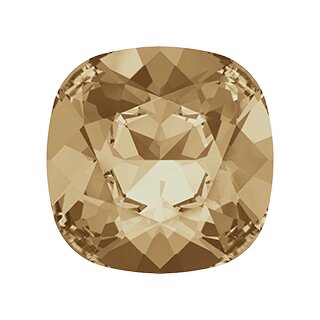 10 mm Cushion Square Swarovski Kristall 11 Crystal Golden Shadow