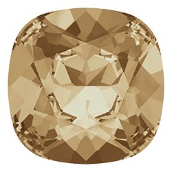 10 mm Cushion Square Swarovski Crystal 11 Crystal Golden...