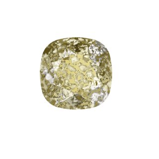 Swarovski Crystal Earrings, Elegant Earrings, 12 mm Cushion Square Swarovski Crystal 4470 327 Crystal Gold Patina
