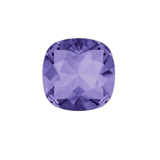 Swarovski Crystal Earrings, Elegant Earrings, 12 mm Cushion Square Swarovski Crystal 4470 39 Tanzanite