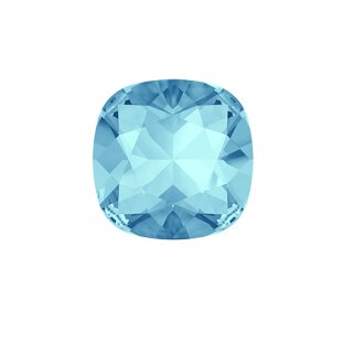 Swarovski Crystal Earrings, Elegant Earrings, 12 mm Cushion Square Swarovski Crystal 4470 43 Aquamarine