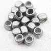 20 Square beads, Small metal beads, Dark Silver, Spacer Beads