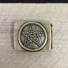 Antique Brass Star Belt Buckle for 30 mm belt