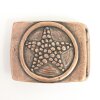 Antique Copper Star Belt Buckle for 30 mm belt