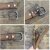 Thorn belt buckle L for snap belts, 5,8 x 5,5 cm Gun Metal