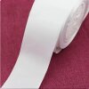 SATINBAND, Schleifenband Geschenkband, doppelseitig weiss 25 m