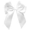 White double sided satin ribbon, RECYCLED eco friendly trim for weddings, Christmas, anniversary gifts - 25 m