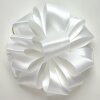 White double sided satin ribbon, RECYCLED eco friendly trim for weddings, Christmas, anniversary gifts - 25 m