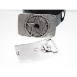 Star Belt Buckle with Swarovski Crystal  Rivoli 12 mm Western Design