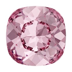12 mm Cushion Square Swarovski Crystal 4470 22 Light Rose