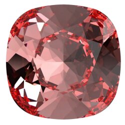 12 mm Cushion Square Swarovski Kristall 4470 23 Rose