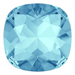 12 mm Cushion Square Swarovski Kristall 4470 43 Aquamarine