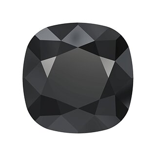 12 mm Cushion Square Swarovski Kristall 4470 60 Jet