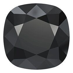 12 mm Cushion Square Swarovski Kristall 4470 60 Jet