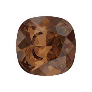 12 mm Cushion Square Swarovski Crystal 4470 62 Light Smoked Topaz
