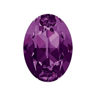 18x13 mm Oval Swarovski Kristall 18 Amethyst