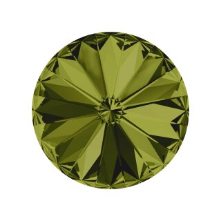 14 mm Rivoli Swarovski  and Efsa Crystal 51 Olivine