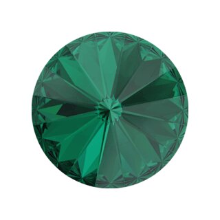 14 mm Rivoli Swarovski  and Efsa Crystal 46 Emerald