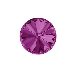 Halskette mit Anhänger 14 mm Rivoli Swarovski Kristall  Swarovski Schmuck 17 Fuchsia